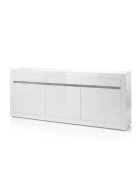 Sideboard Carat - Weiß Hochglanz / Beton
