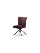 2er Set 4-Fuß Stuhl Santiago I mit Griff - Gestell Schwarz 180° drehbar / Vintagelook in 4 Farben