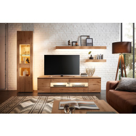 Wandboard Light Line 6 - Asteiche hell Furnier / Schiefer...