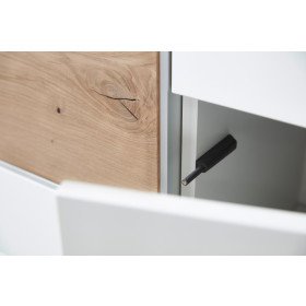 Sideboard Media Design -Kanada Eiche hell Nb / Nougat Mattlack