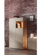 Highboard Media Design -Kanada Eiche hell Nb / Nougat Mattlack