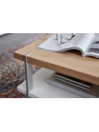 Couchtisch Media Design - Schiefer Schwarz Mattlack / Nougat Mattlack Mattlack