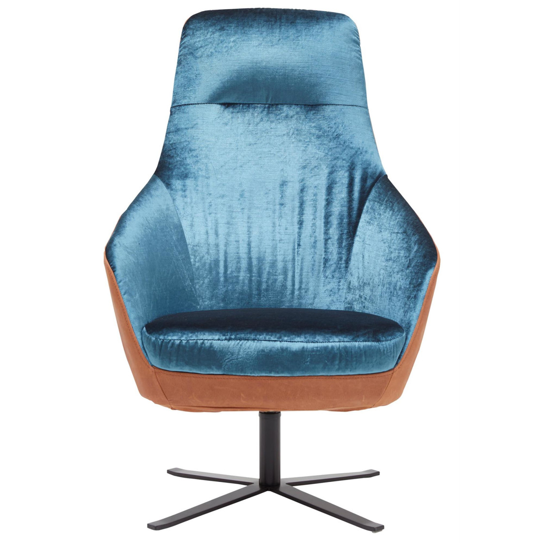 Kreuzfuß drehbar Sessel L matt Avola Metall € / , 1.667,50 schwarz Vintageleder -