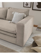 Couch 2 Sitzer + Hocker Set Piagge