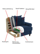 Couch Carmen 3 Sitzer