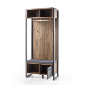 Garderobe Detroit - Stirling Oak NB / Schiefer