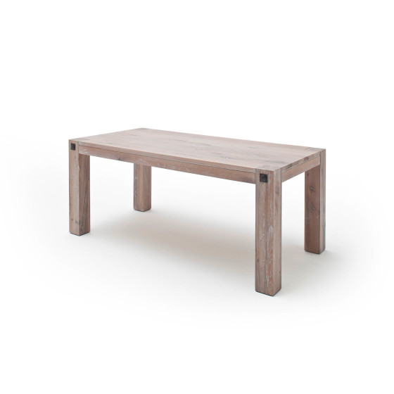 MCA Esstisch Leeds in Eiche gekälkt massiv lackiert Küchentisch Massivholztisch 180 x 90 cm